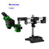 Trinocular Stereo Binocular 7-45X Continuous Zoom Microscope Magnifier for Phone PCB Electronic Repair Device RL-M3
