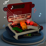 Children BBQ Grill Kitchen Mini Electric Barbecue Game Simulation Food Set Music Light Pretend Play Toys For Kids