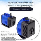 220V 80W Adjustable Submersible Circulating Fish Pond Water Pump For Garden Landscaping Coog