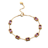 Women's Dream Come True Faceted Natural Crystal Bracelet