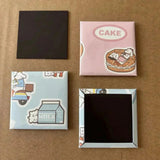 50x50mm Manual Square Refrigerator Badge hine Magnetic Patch With 100Pcs Magnets Material And Paper Cutter