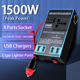 Car Inverter Converter DC 12V 24V to 110V/220V AC Sockets USB Chargers Cigar Lighter Socket Power Adapter Auto Accessories