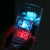 12Pcs Multi Color Flashing Glow In The Dark LED Light Ice Cube Glowinthedark For Drinking Party