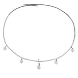 Fashion Four-Leaf Pendant Chain Shiny Beach Studded With Diamond Navel Nail