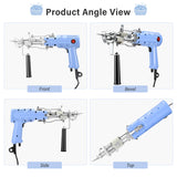 2 in 1 Cut and Loop Pile Kit - Electric Carpet Rug Gun with Yarn Tufting Cloth