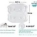 Bathtub Headrest, Pillows Neck and Back Support, Ergonomic Tub Pillow for Bath with 6 Str