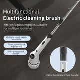 Electric 9 in 1 Multifunctional Household Wireless Rotatable Cleaning Brush For Bathroom Kitchen Windows Toilet