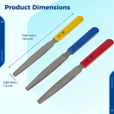 Bass Nut File Set, Carbon Steel Fret File, Guitar Repairing and Instrument Modifying Tools for Guitars,Bass