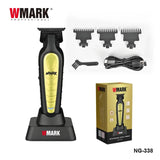 2024 New WMARK NG-338 Professional Oil Head Engraving Electric Selg Clippers Charging Seat Hair Trimmer for Men