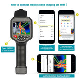 WIFI Infrared Thermal Imager IR HT-A9 USB Handheld Rechargeable Imaging Camera Electrical Pipe Floor Test Temp AutoTracking