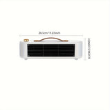 1pc, Small Heater With Heating And Fan Modes, Household Air Heater, Energy-saving PTC Fast-heating Multi-speed Desktop Electric Heater, High-power Silent Heater, For Home Office School Thanksgiving Halloween Christmas Gift Fall Winter Essential