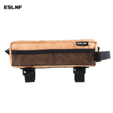 ESLNF Portable Cycg Top Tube MTB Road Tool Bag Color Block Waterproof Ultralight Bicycle Pannier Pocket