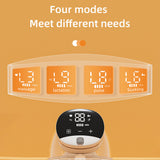 Wearable Electric Breast Hands Free Milk Pump with LED Display 4 Modes 9 Levels of Suction 180mL Capacity Food-grade