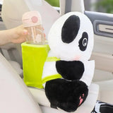 Tissue Boxes Cartoon Panda Plush Bins Cute Interior Trash Car Bucket Female Umbrell Phone Storage Box