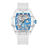 Faion Watch Men and Women Brand ONOLA Luxury Transparent Plastic  Waterproof Quartz Silicone Men Watches relojes para hombre