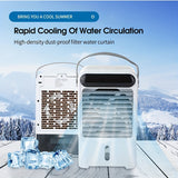 1pc Portable Evaporative Air Conditioner with 3 Wind Speeds and Humidify - Perfect for Personal Space Cooling and Camping