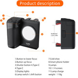 Phone CapGrip Handheld Selfie Booster Hand Grip Bluetooth Remote Control Long Distance Shooting Shutter with Fill Light Lamp