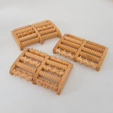 Portable Roller Foot Wood Massage Point Rubbing Reflexology Pressure Relief Massager Spa Anti Cellulite Care Tools