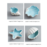 Ceramic Storage Desktop Ornaments Earrings Rings Bracelets Jewelry Display Plate Tray 14x14x3.5cm
