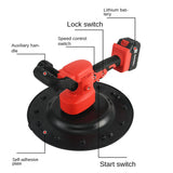 1680W Portable Lithium-Ion Electric Wall Polishing Machine for Cement Mortar and Concrete Surface, Handheld Abrasive Tool