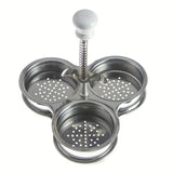 1pc Egg Poacher Insert Stainless Steel Poached Egg Cooker Eggs Poaching Cups Egg Poachers Nonstick Induction Cooktop Egg