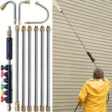 4000 Psi Telescng High Wand Set Commercial Grade Pressure Washer For Gutter/Roof Drainage/Walls Cleaning