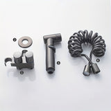 1pc Gun Gray ABS Toilet Spray Gun, Irrigator With Bracket, Female Washer Spray Head, Toilet Water Gun, Handheld Bidet Sprayer Kit