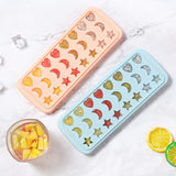 Cube Tray With Lid Stars Moons Love Hearts Shape 24 Cavity Silicone Safe Durable Whiskey Ice Ball Maker Kitchen