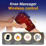 Smart EMS Microcurrent Knee Massager Shoulder Brace Adjustable Vibrations Heating Pad Wireless Electric Body Massage Tools
