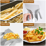 Plastic Scoop French Fries Loader Chip Packaging Shovel Funnel Popcorn Fast Food Double Handle