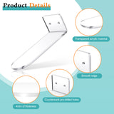 6 Pack Floating Shees,Transparent Acrylic Wall Mounted Shoe Shees,for Display Collectible Shoe&Sneaker
