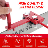 Chainsaw Tightening Repair Metal Bar Rail Closing Tool Adjustable Fit Different Gauge Bars