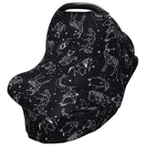 Nursing Cover & Baby Carseat Cover,Ultra Soft And Breathable,Large Full Coverage Breastfeeding Canopy Gives Privacy
