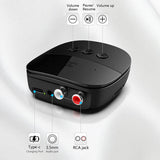 Bluetooth 5.2 Receiver with NFC, USB, TF Card Slot, 3.5mm AUX/RCA, Wireless Audio Adapter for Home Music Streaming Stereo System