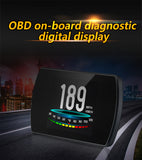 P12 HUD OBD2+GPS Dual System Smart Digital Meter Head Up Display Gauge Speed Fuel Read Fault Code Car Driving Computer