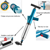 Professional High Pressure Pipe Plunger Toilet Plungers Pump Air Blaster Hose Unblocker Opener Drain Sin Cleaning Gun Bathtub