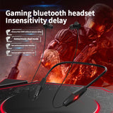 Bluetooth V5.2 Gaming Earphones Wireless Hanging Neck Headset Sports Headphones Noise HD Mic Noise Cancelling Headset