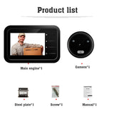 Peephole Door Camera Doorbell - Wireless Monitor with Live View & Digital Night Vision
