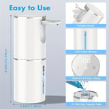 1pc Automatic Soap Dispenser, Wall Mounted Lotion Dispenser, 5 Modes Adjustable And Rechargeable Soap Dispenser, Hand Sanitizer Dispenser For Bathroom