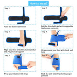 Adjustable Toe Straightener with Gel Arch Foot Pain Relief Hallux Valgus Corrector Bunion Splint Men