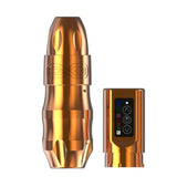 2023 New ArrivalGold Professiona Wireless Tattoo Machine Gun Pen Powerful Coreless Motor Digital LED Charge Battery For Body Art
