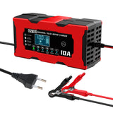 12V 10A Charger EU/US Plug Digital LCD Display Smart Charging Pulse Repair For Acid Iron Lithium Battery Car Accessories