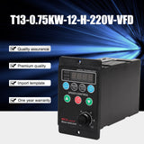 Three-phase Output T13-750W-12-H Motor Driver Frequency Converter with Four-digit Digital Tube Display Single-phase Input 220V