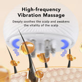 Electric Massage Comb Red Light Therapy Regrowth Brush Vibration Scalp Massager Hair Oil Medicine Liquid Applicator