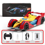 Direct high-speed variable speed drift lights music charging F1 spray remote control children's toy car