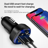 Wireless Bluetooth 5.0 Car MP3 Player Handsfree FM Transmitter Audio Dual USB Fast Charger Support  U Disk Play