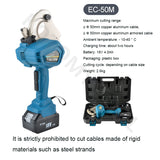 Electric Ratchet Cutter Rechargeable For Copper Aluminum Armored Cable Portable Steel Core Wire Gear Scissors