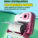Q6 Kids Camera Instant Thermal 2.4 Inch Screen Photo Printer 48MP 32GB Card with RGB Light Video Recording Printing