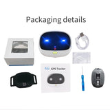 RF-V43 4G LTE Waterproof WIFI Pet LED Light Voice Monitor Dog Gps Tracker For Tracking System