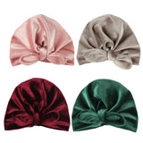4 Pcs Veet Boys Girls Caps Photography Props Elastic Infant Beanie Turban Hats Baby Accessories